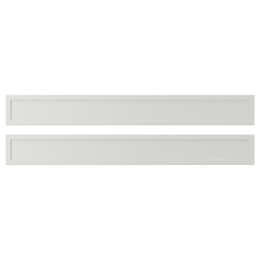 ASPUDDEN drawer front, light grey, 80x9.7 cm, 2 pack