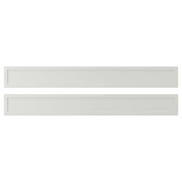 ASPUDDEN drawer front, light grey, 80x9.7 cm, 2 pack