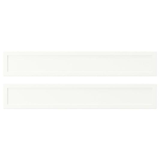 ASPUDDEN drawer front, matt white, 60x10 cm, 2 pack