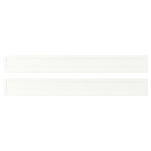 ASPUDDEN drawer front, matt white, 80x10 cm, 2 pack