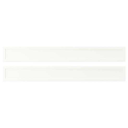 ASPUDDEN drawer front, matt white, 80x10 cm, 2 pack