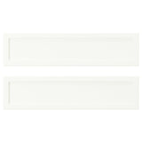 ASPUDDEN drawer front, matt white, 40x10 cm, 2 pack