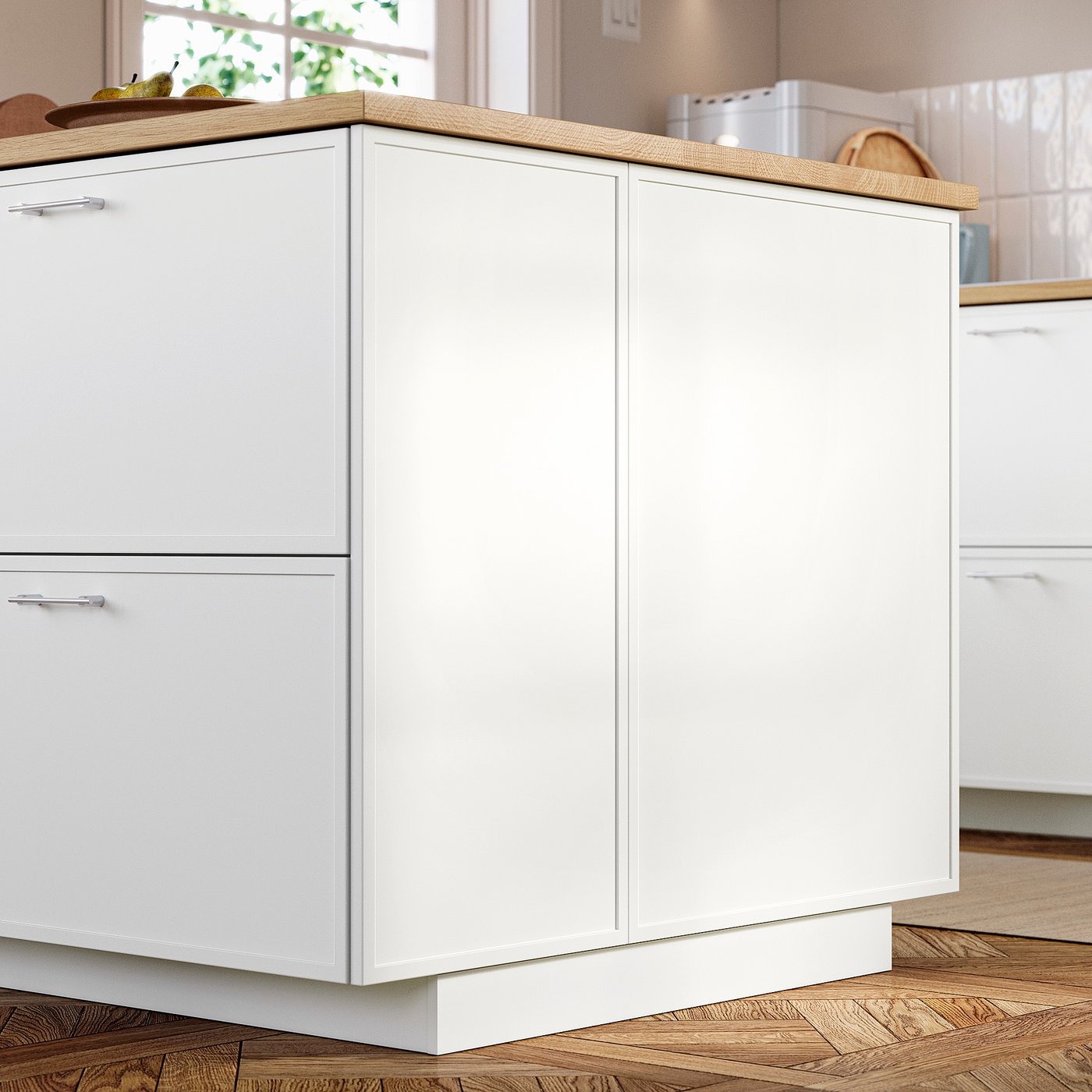 ASPUDDEN decorative cover panel, matt white, 39x80 cm