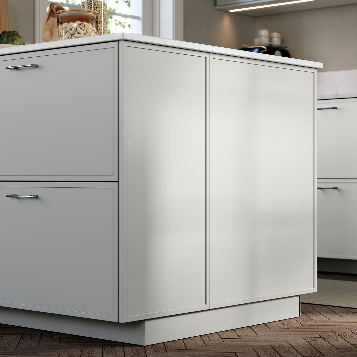 ASPUDDEN decorative cover panel, light grey, 61.5x80.0 cm