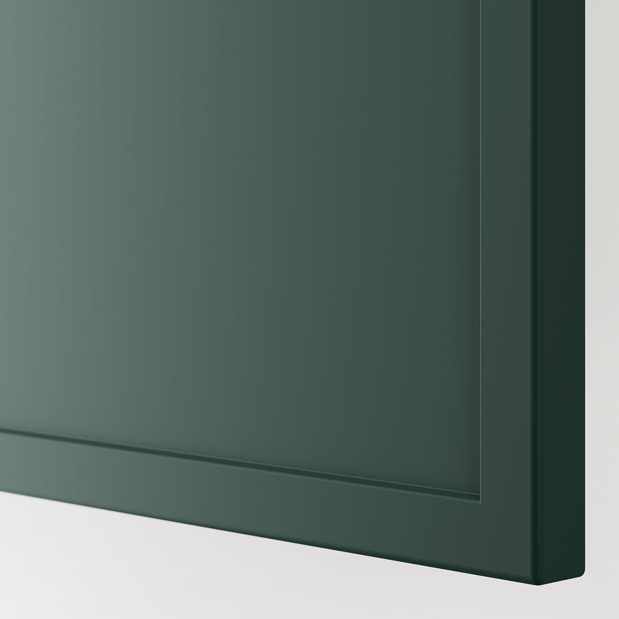 ASPUDDEN decorative cover panel, dark grey-green, 39x80 cm