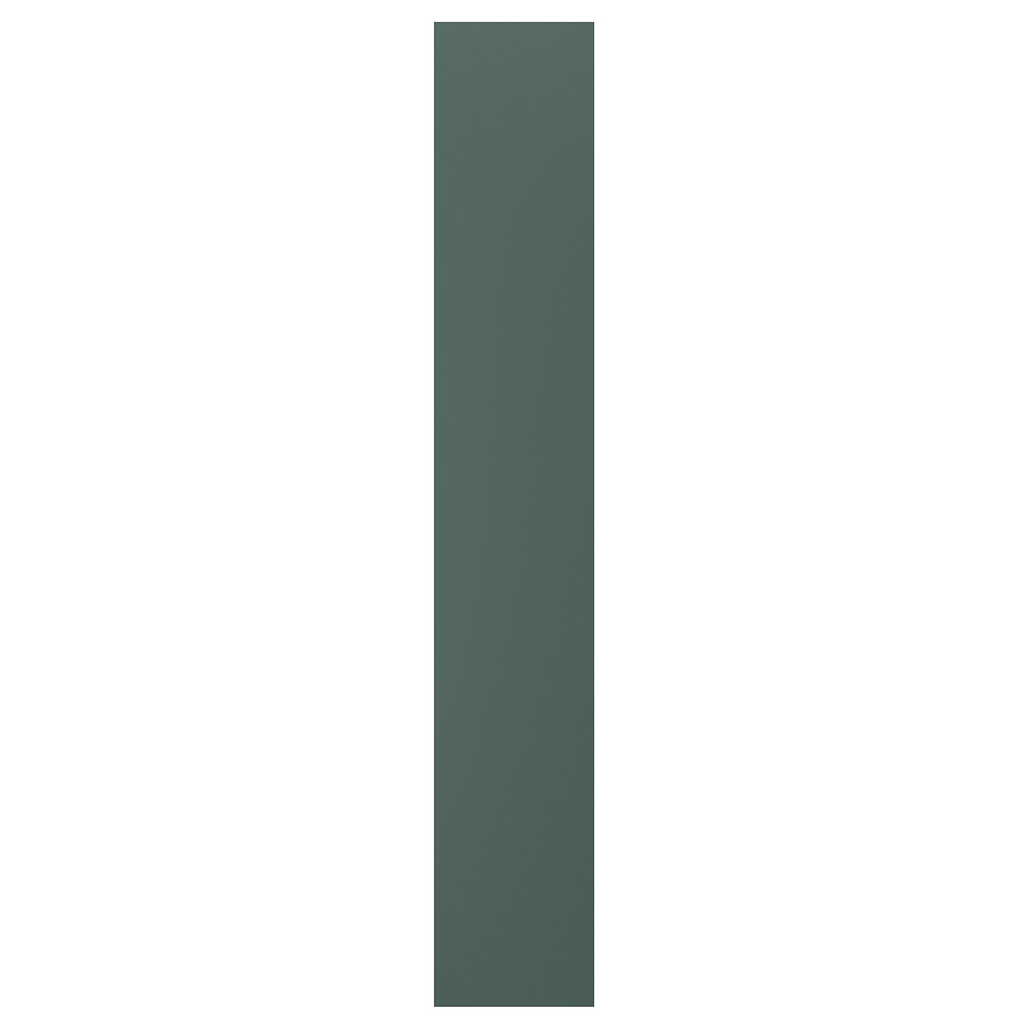 ASPUDDEN cover panel, dark grey-green, 39x240 cm