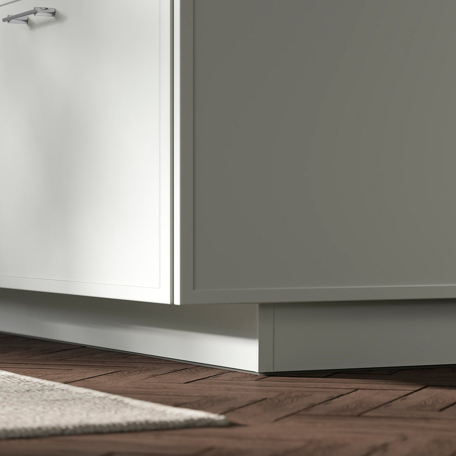 ASPUDDEN plinth, light grey, 220x8 cm