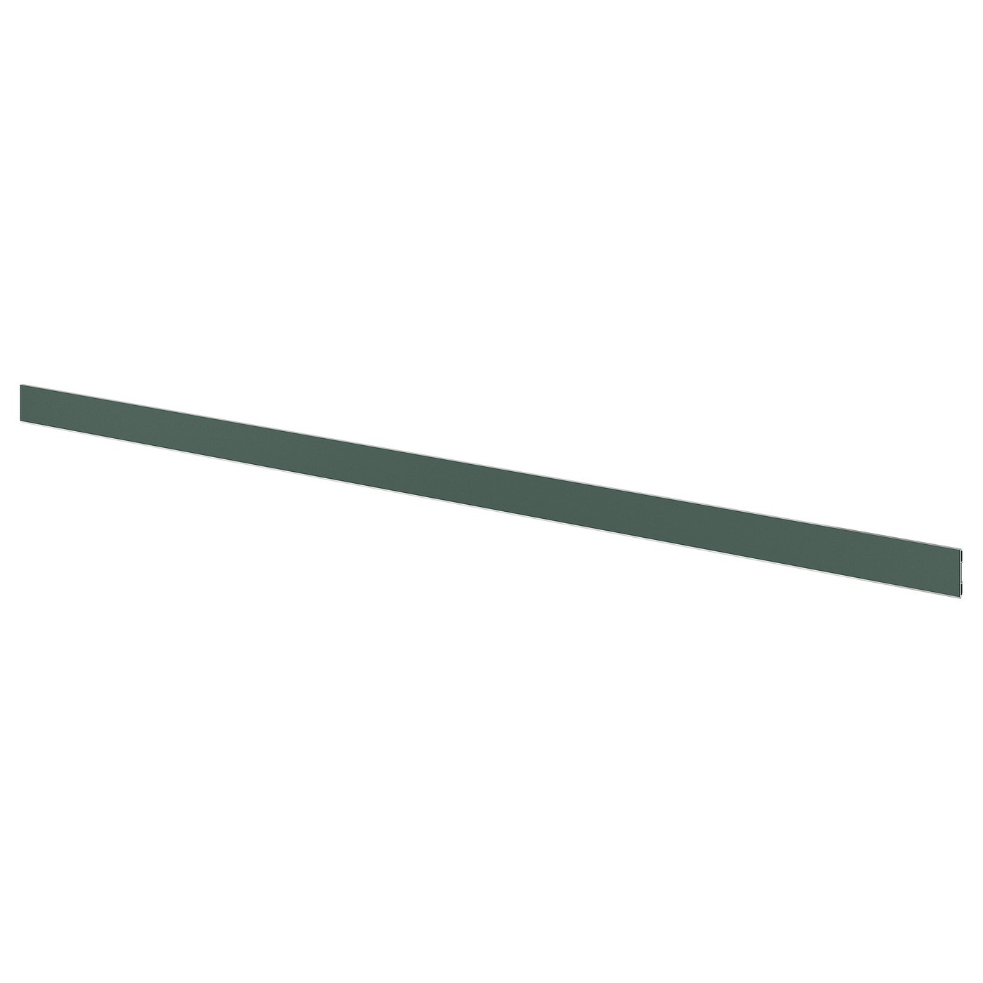 ASPUDDEN plinth, dark grey-green, 220x8 cm