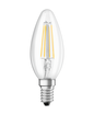 LED BULB E14=40W CANDLE TRASPARENT