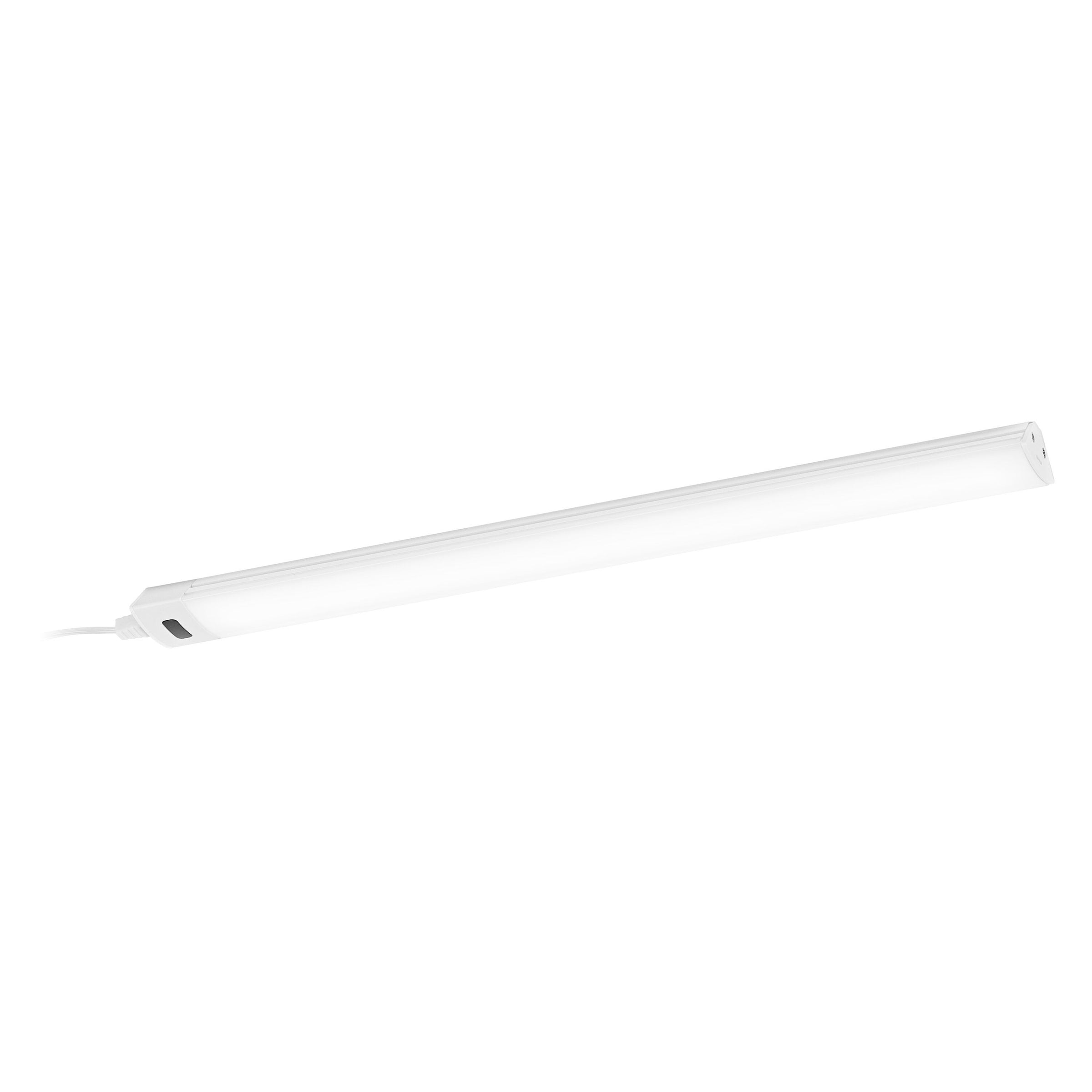 Corner under-cabinet light strip, white plastic, 35cm, LED 320lm, CCT, dimmable