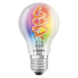 LED BULB SMART E27=30W DROP TRANSPARENT RGBW