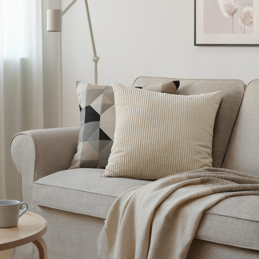 ÅSVEIG cushion cover, light beige, 50x50 cm