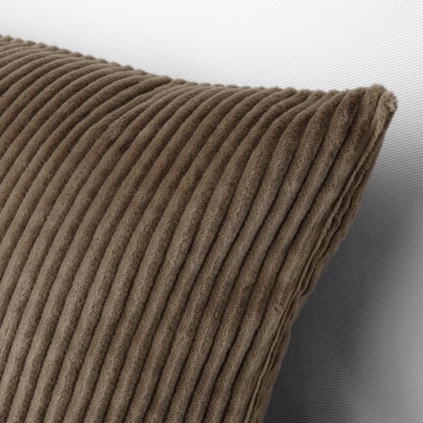 ÅSVEIG cushion cover, grey-brown, 40x58 cm