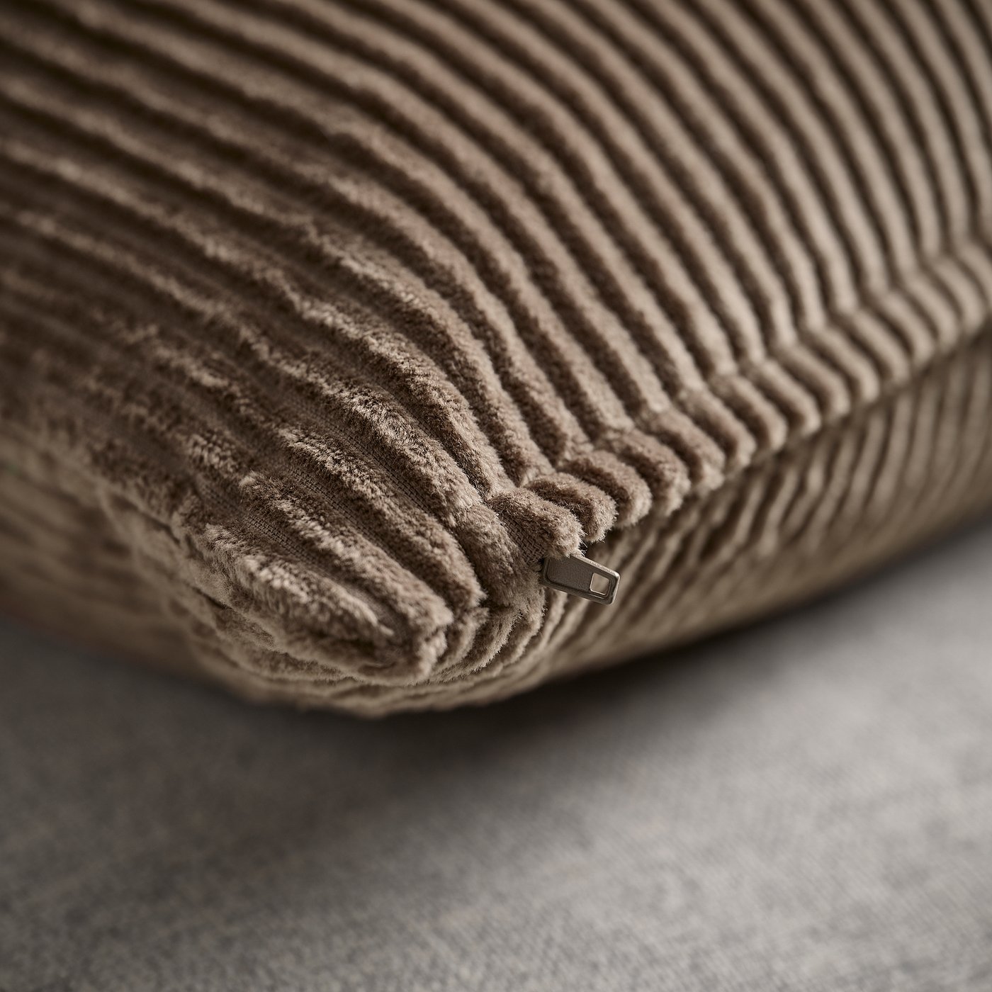 ÅSVEIG cushion cover, grey-brown, 50x50 cm