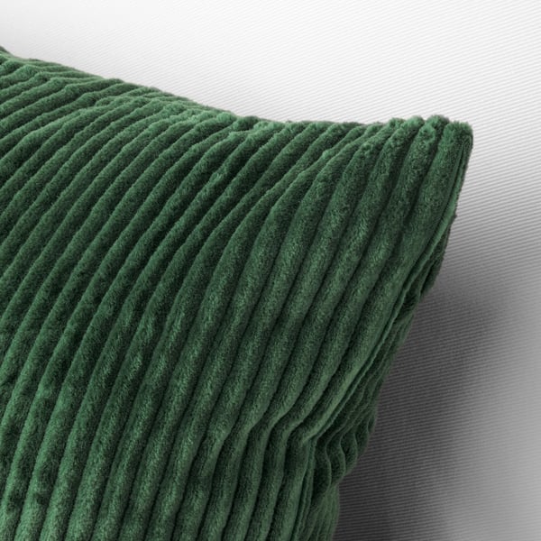ÅSVEIG cushion cover, dark green, 40x58 cm