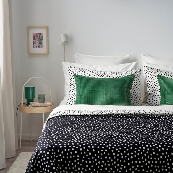 ÅSVEIG cushion cover, dark green, 40x58 cm