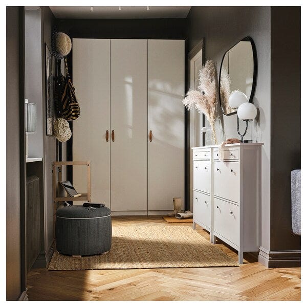 Ikea ÅTERLÖGA - Ottoman, with storage/Kilanda dark gray