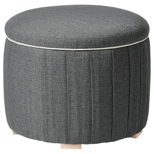 Ikea ÅTERLÖGA - Ottoman, with storage/Kilanda dark gray