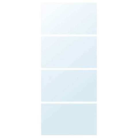 Ikea AULI - 4 panels for sliding door frame, mirror glass, 100x236 cm