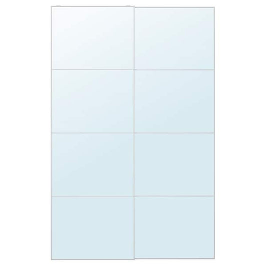 AULI - Pair of sliding doors, mirror glass, 150x236 cm