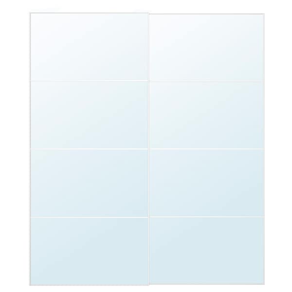 AULI - Pair of sliding doors, mirror glass,200x236 cm
