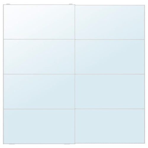 AULI - AULI Pair of sliding doors, mirror glass, 200x201 cm