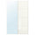 AULI / FÄRVIK - AULI / FÄRVIK Pair of sliding doors, mirror glass/white glass, 150x236 cm