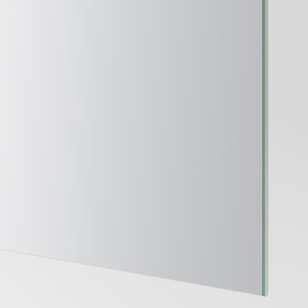 AULI / FÄRVIK - Pair of sliding doors, mirror glass/white glass,150x236 cm