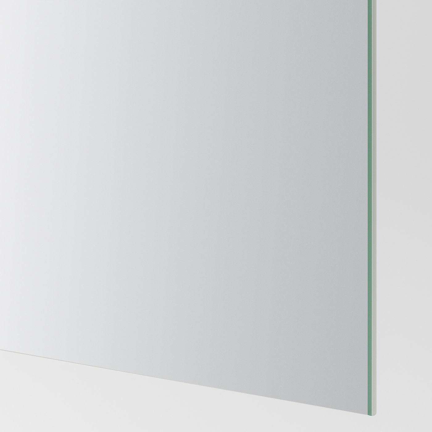 AULI / MEHAMN pair of sliding doors, aluminium mirror glass/double sided oak effect, 200x201 cm