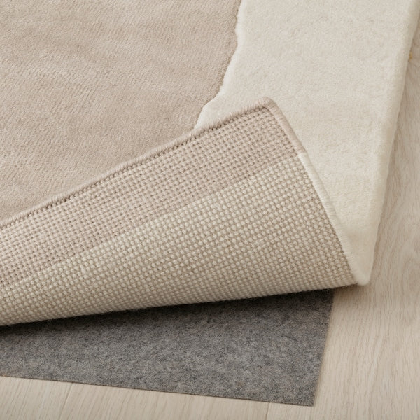 AXHAVREN - Carpet, long pile, beige/handmade,200x300 cm