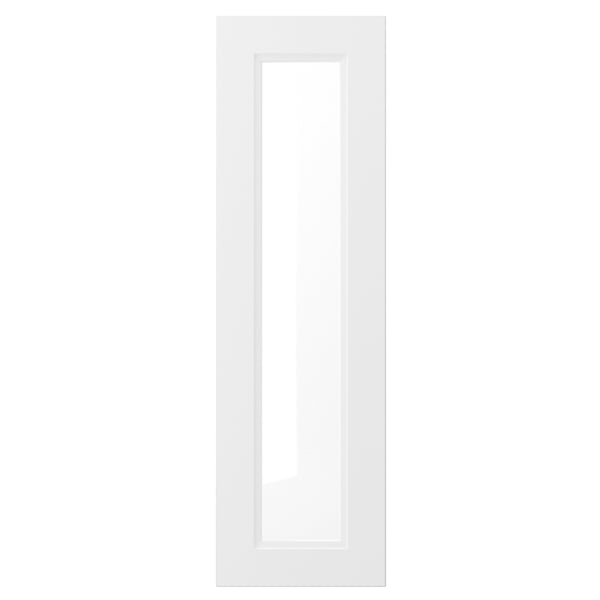AXSTAD glass door, matt white, 30x100 cm