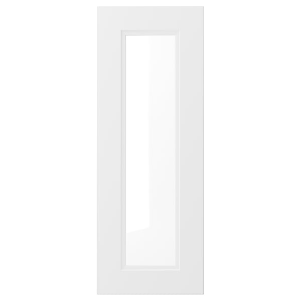 AXSTAD glass door, matt white, 30x80 cm