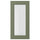 AXSTAD - Glass door, grey-green, 40x80 cm