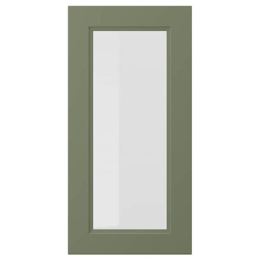 Ikea AXSTAD - Glass door, gray-green,40x80 cm