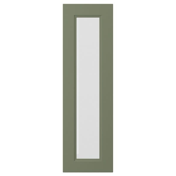 Ikea AXSTAD - Glass door, gray-green,30x100 cm