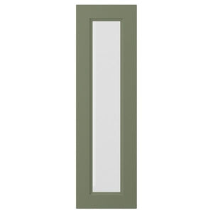 Ikea AXSTAD - Glass door, gray-green,30x100 cm
