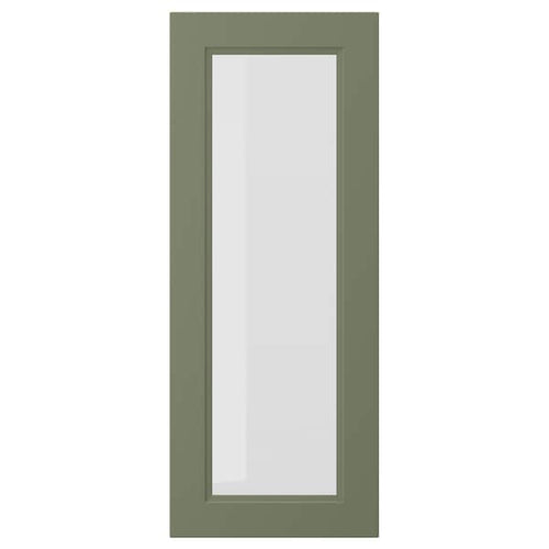 AXSTAD - Glass door, gray-green,40x100 cm