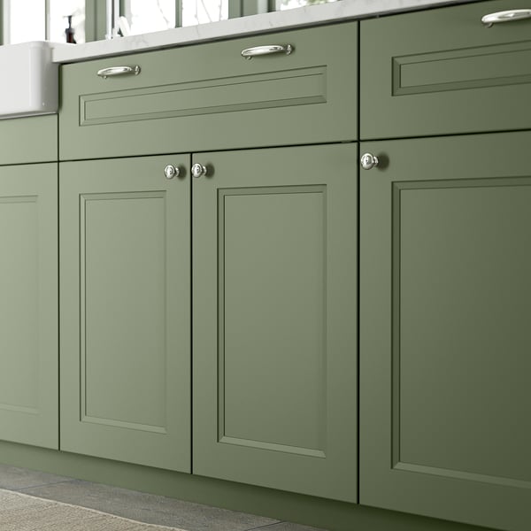 AXSTAD - Door, grey-green, 20x80 cm