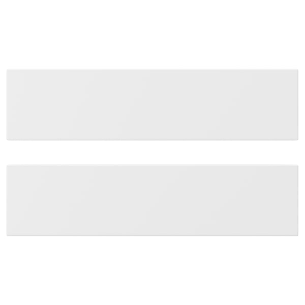 AXSTAD drawer front, matt white, 40x10 cm, 2 pack