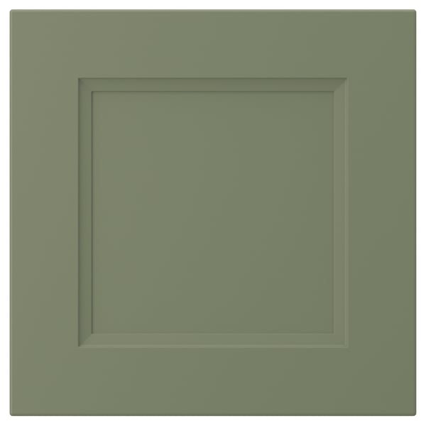AXSTAD drawer front, grey-green, 40x40 cm