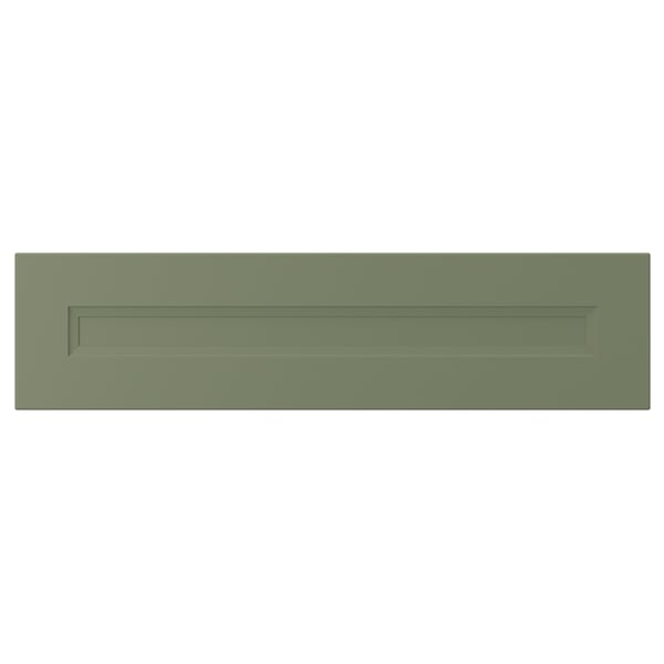 AXSTAD drawer front, grey-green, 80x20 cm