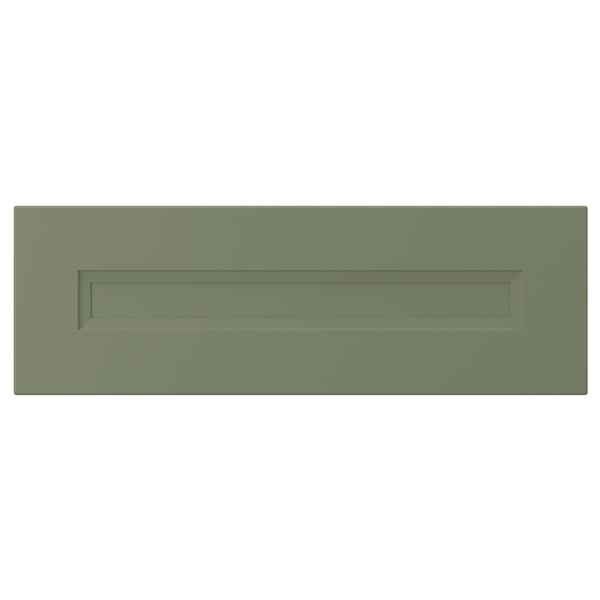 AXSTAD drawer front, grey-green, 60x20 cm