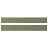 AXSTAD drawer front, grey-green, 80x10 cm, 2 pack