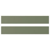 AXSTAD drawer front, grey-green, 60x10 cm, 2 pack