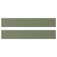AXSTAD drawer front, grey-green, 60x10 cm, 2 pack