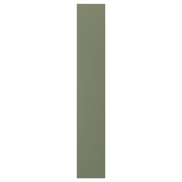 AXSTAD cover panel, grey-green, 39x240 cm