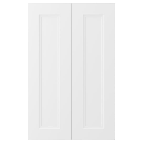 AXSTAD 2-p door f corner base cabinet set, matt white, 26x80 cm