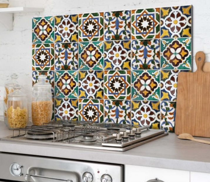 Azulejos Green splashback