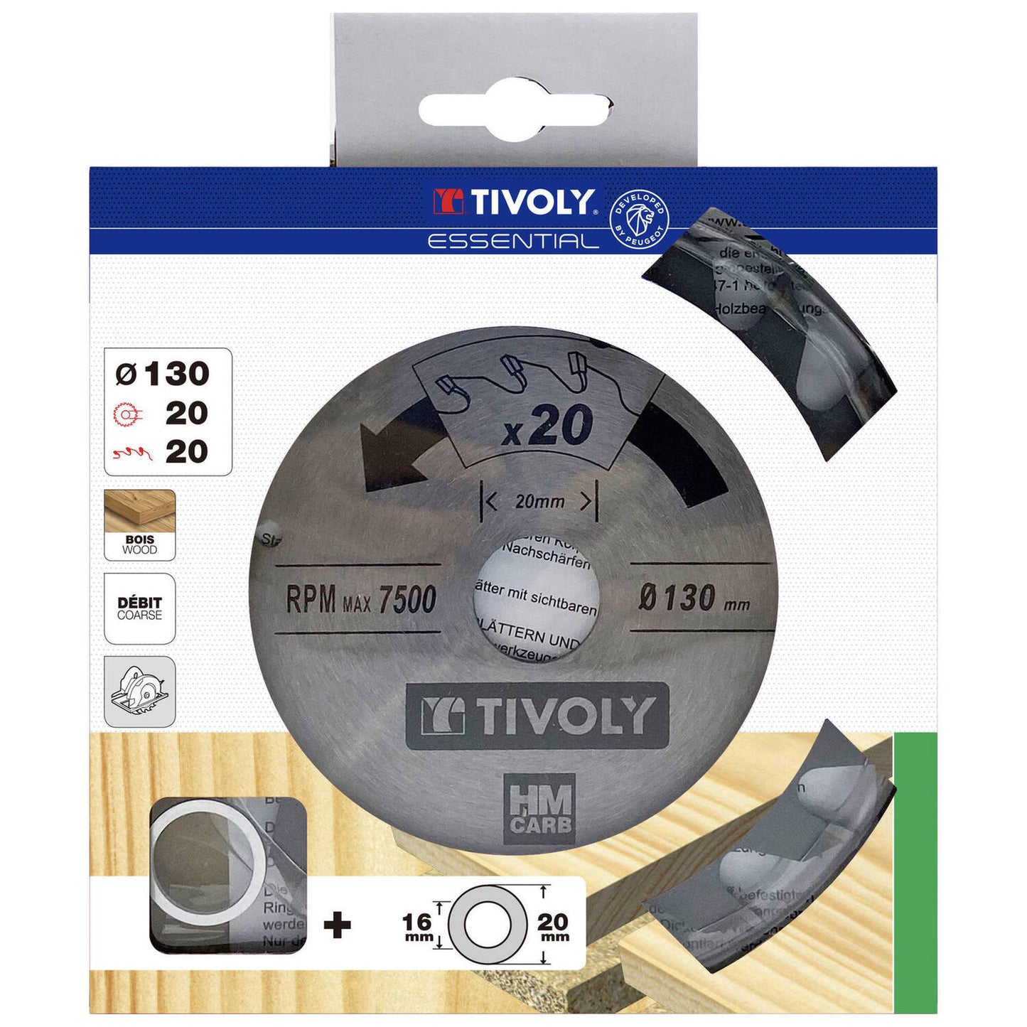CIRCULAR SAW BLADE DIAM 130MM.