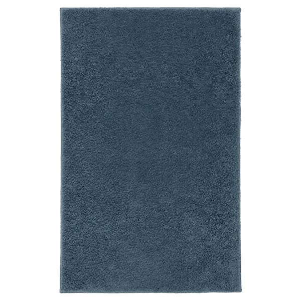BACKMÅRA - BACKMÅRA Bath mat, dark grey-blue, 50x80 cm